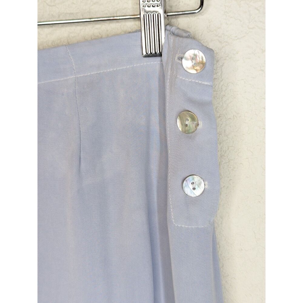 NWT Cut Loose 2 Pc Set Lagenlook Slvless Top Maxi Skirt Sz M Tencel W/ Flaw Blue - Picture 5 of 11